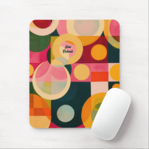 Mousepad Design de Círculo Abstrato
