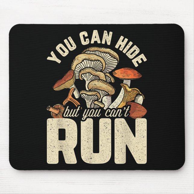 Mousepad Design de Cogumelo Engraçado que você pode esconde (Frente)