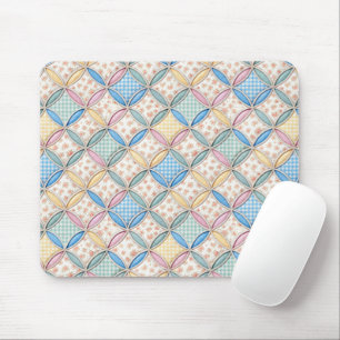 Mousepad Design de Colcha de Gingham e Impressão em Janela