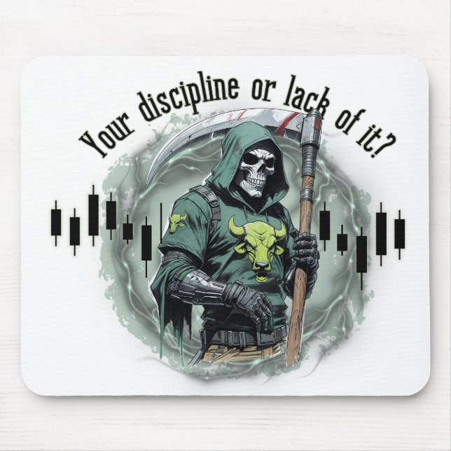 Mousepad design de comércio de fantasia | Ceifador | motiva (Frente)