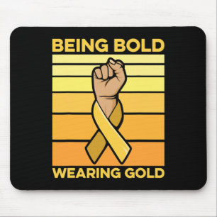 Mousepad Design de Consciência do Cancer para a Infância pa