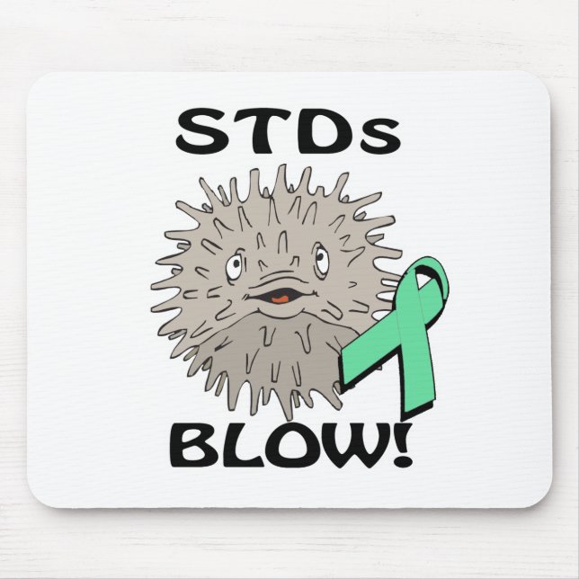 Mousepad Design de conscientização sobre DSTs (Frente)