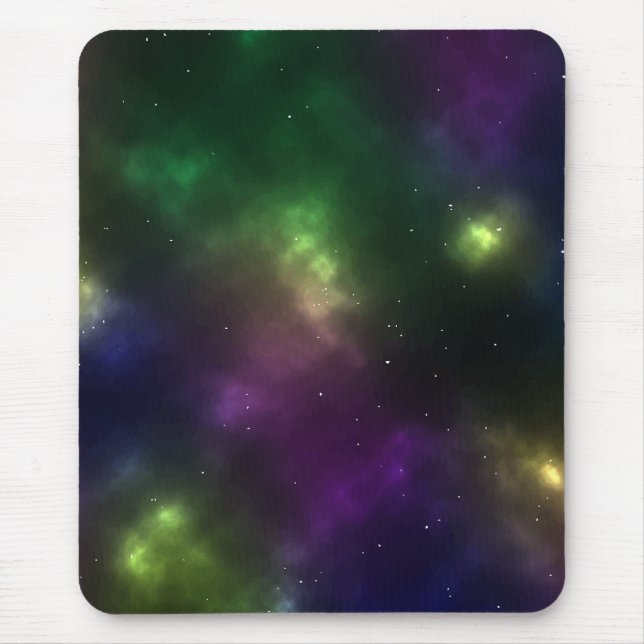 Mousepad Design de Constelações do Espaço Cósmico Abstrato (Frente)