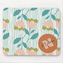 Design de cor Padrão inicial monograma azul