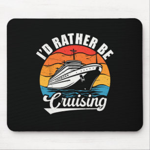 Mousepad Design de Cruzeiros Familiares Engraçados Para Hom