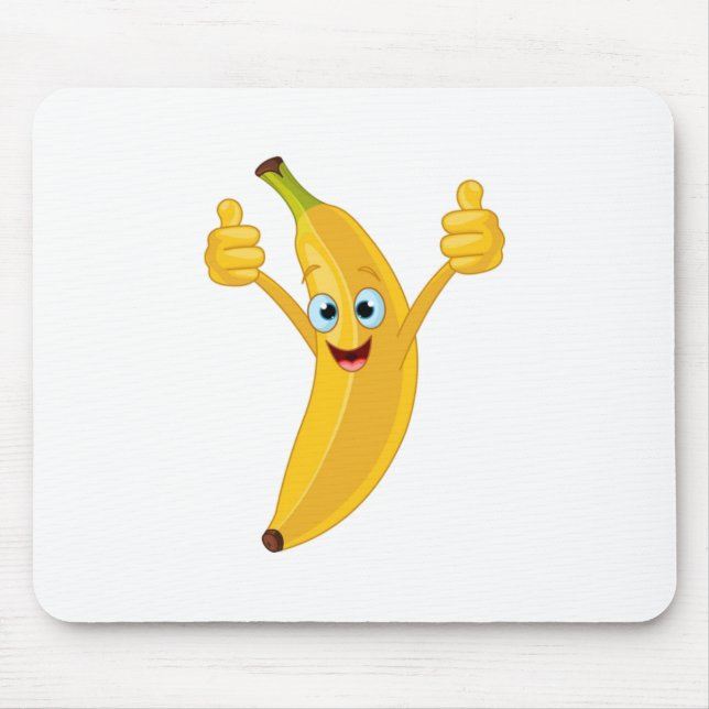 Mousepad Design de desenho animado de banana (Frente)