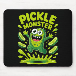 Mousepad design de desenho animado de monstro de picles eng