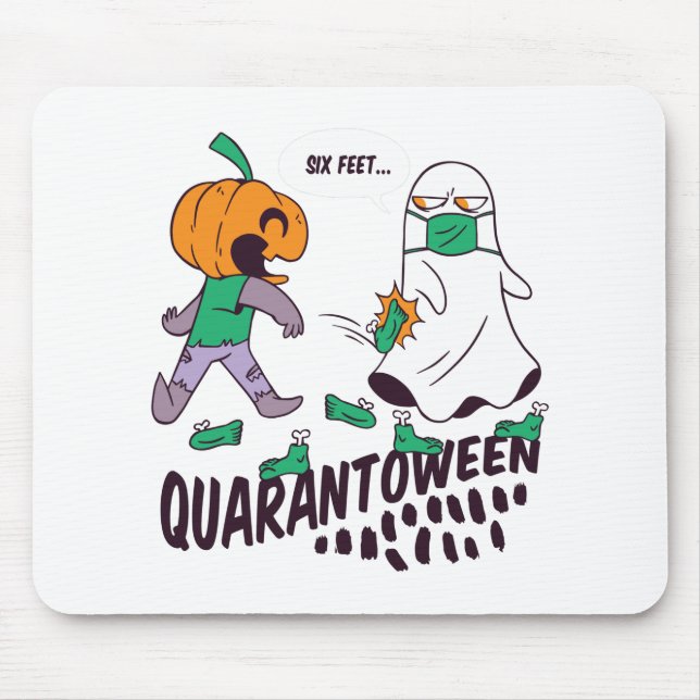 Mousepad Design de desenho animado engraçado de Halloween c (Frente)