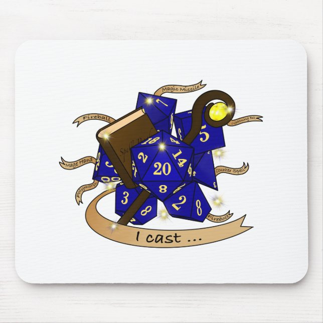 Mousepad Design de Dice do Assistente (Frente)
