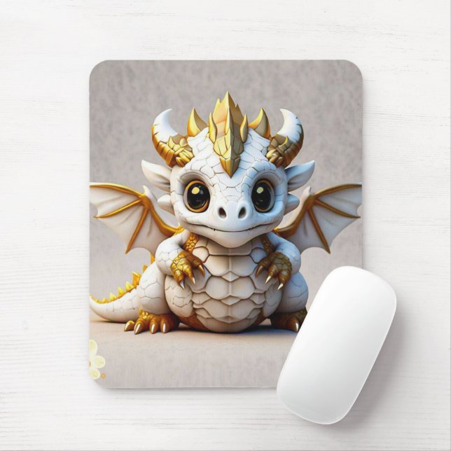 Mousepad "Design de Dragão Caveira" (Com mouse)