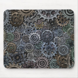 Mousepad Design de engrenagens metálicas