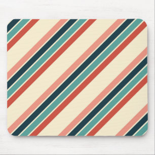 Mousepad Design de faixas diagonais multicoloridas