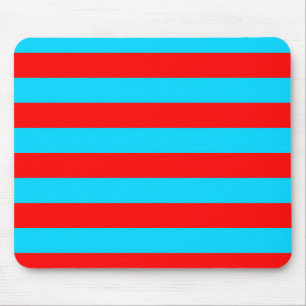Mousepad Design de faixas vermelhas e azuis