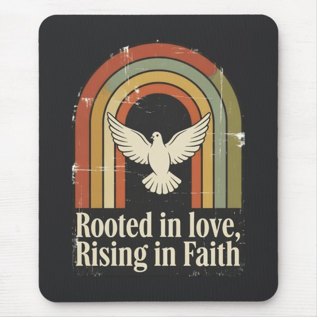 Mousepad Design de fé ascensão e raízes retrógradas (Frente)