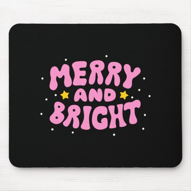 Mousepad Design de Férias Retro Alegre e Brilhante (Frente)