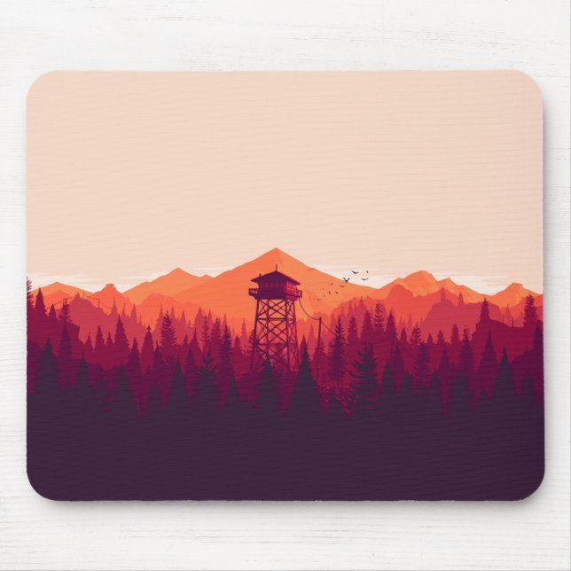 Mousepad Design De "FireWatch" Maravilhoso Para Pad De Mous (Frente)