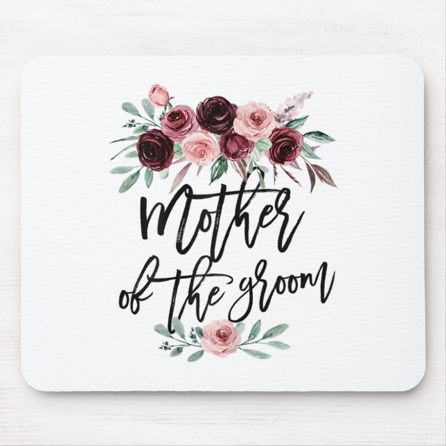 Mousepad Design de Flor de Noiva de Chuveiro Nupcial Mãe De (Frente)