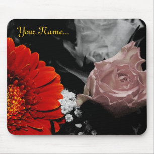 Mousepad Design de flores neutro