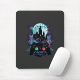 Mousepad Design de Gamer de Terror do Castelo Assombrado