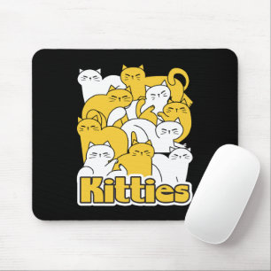 Mousepad Design de Gatinho Chubby - Adorável Arte Gato