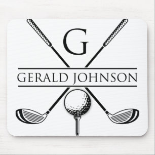 Mousepad Design de Golf - Modelo de Monograma