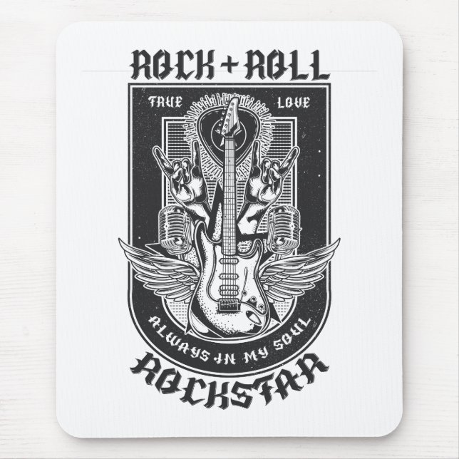 Mousepad Design de Guitar Rock (Frente)