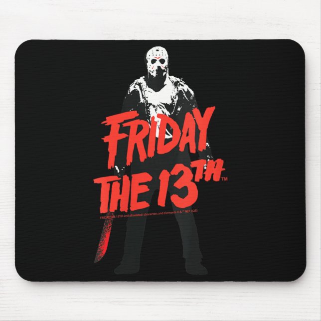 Mousepad Design de Halloween feminino clássico de terror (Frente)