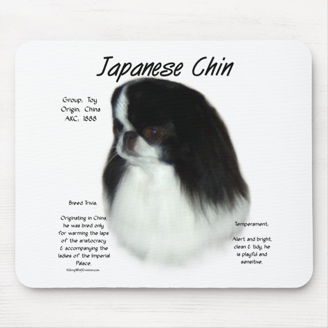 Mousepad Design de História do Chin Japonês (Frente)