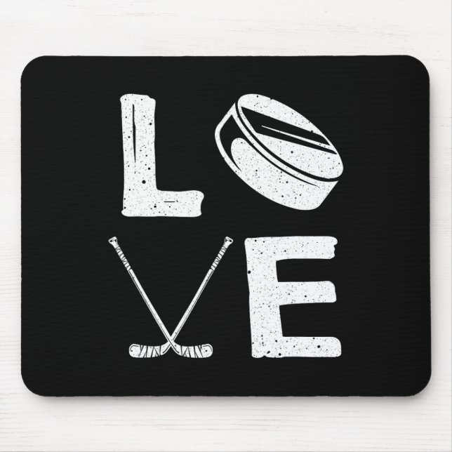 Mousepad Design De Hóquei No Gelo Para Crianças (Frente)