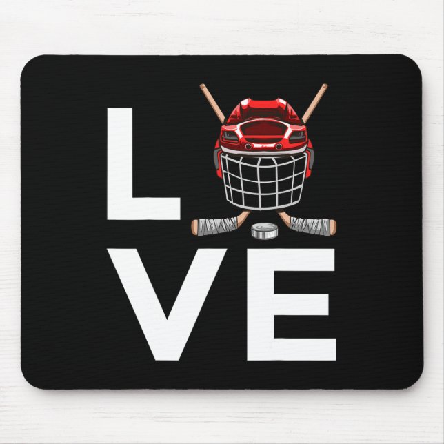 Mousepad Design De Hóquei No Gelo Para Crianças (Frente)