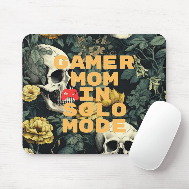 Mousepad Design de Jogo Modo Solo da Mãe Jogadora (Com mouse)