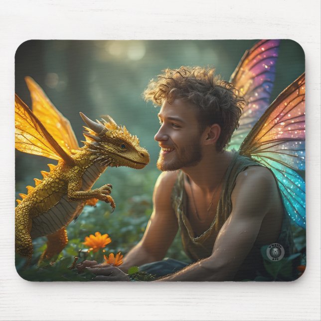 Mousepad Design de Jogos Golden Dragon (Frente)