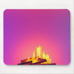 Mousepad Design de lareira rosa
