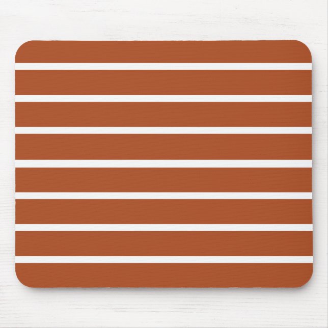 Mousepad Design de Listras Marrom Chocolate (Frente)