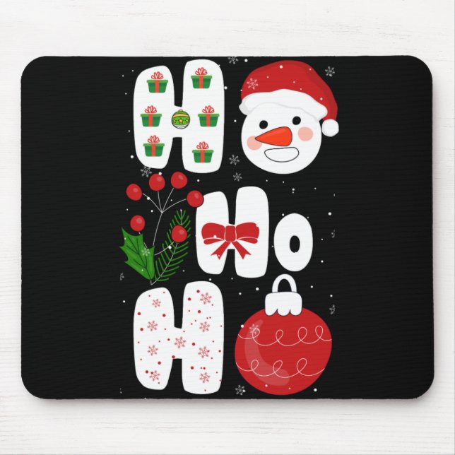 Mousepad Design de Magia de Inverno Vetor de Natal de Inver (Frente)