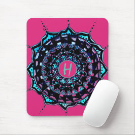 Mousepad Design de Mandala Inicial Personalizada