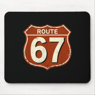 Mousepad Design de meme de estrada retrô engraçado da rota