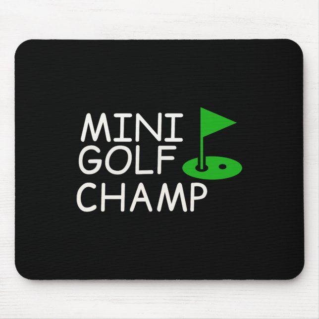 Mousepad Design de Minigolfe Divertido (Frente)