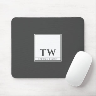 Mousepad Design de Moda Cinza Escuro