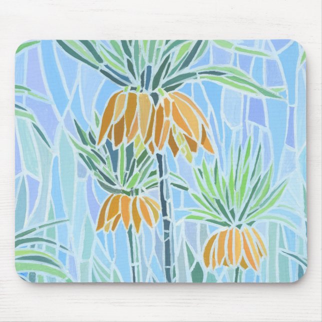 Mousepad Design de Mosaico Floral (Frente)