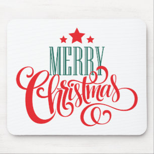 Mousepad Design de Natal e estrelas