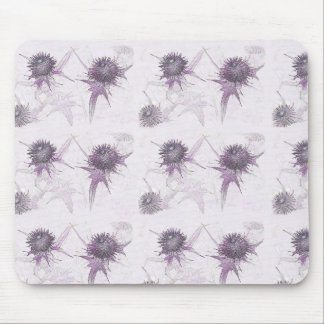 Mousepad design de natureza cardo roxo