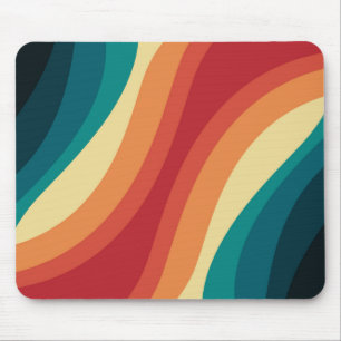 Mousepad Design de ondas de estilo retrorreflector multicol