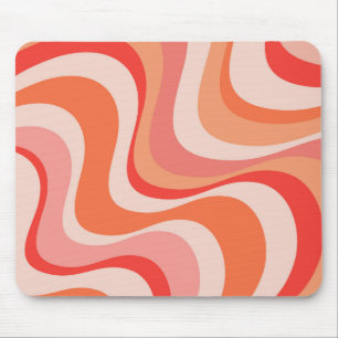 Mousepad Design de ondas retrorreflectoras modernas colorid