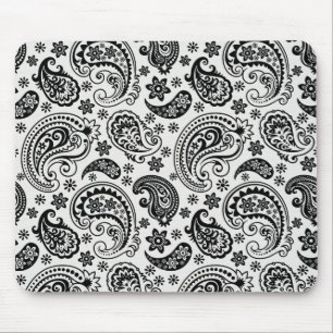 Mousepad Design de Padrão de Folha do Ornamentado Retro Pre