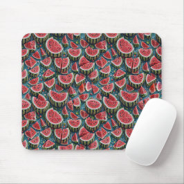 Mousepad Design de Padrão de Melancia Suculenta 1