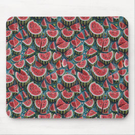 Mousepad Design de Padrão de Melancia Suculenta 1