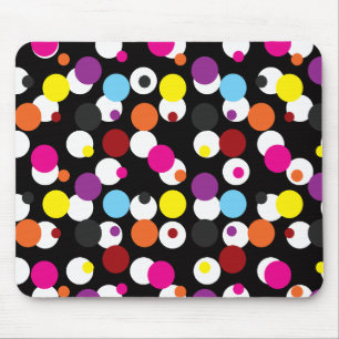 Mousepad Design de Padrão de Superfície das Bolinhas Colori