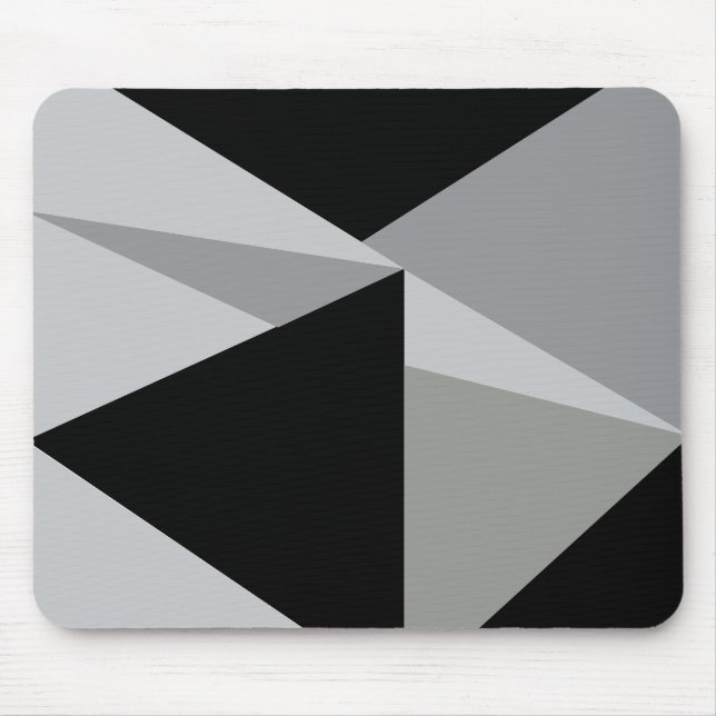 Mousepad Design de Padrão de Triângulos Coloridos (Frente)