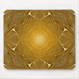 Mousepad design de padrão Dourado de metal
